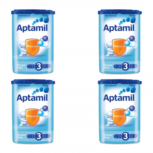 Aptamil Aptamil 3 - 900 Gr Devam Sütü X 4 Adet  (SKT'li)