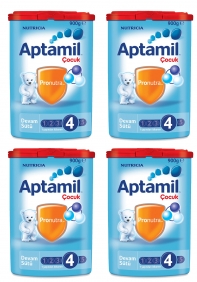 Aptamil Aptamil 4 - 900 gr Çocuk sütü x 4 Adet (SKT'li)