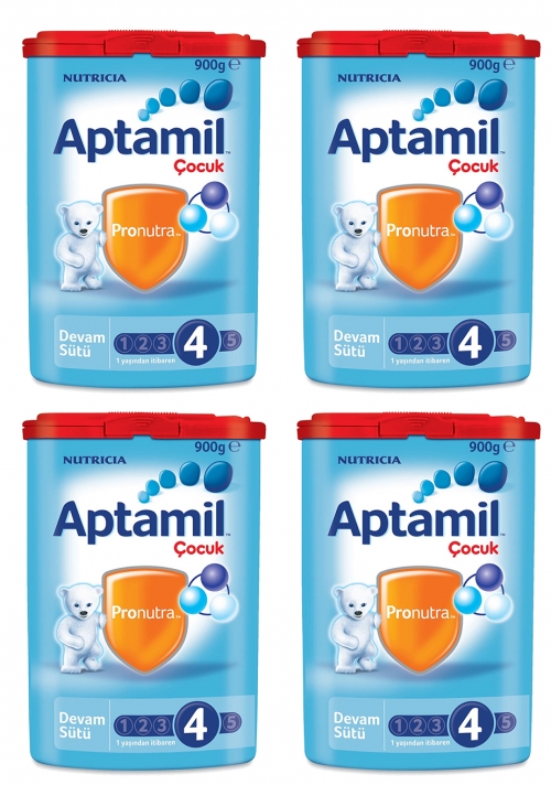 Aptamil Aptamil 4 - 900 gr Çocuk sütü x 4 Adet (SKT'li)