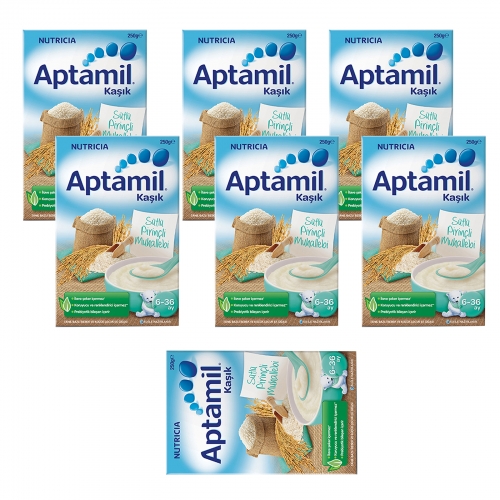 Aptamil 7 Adet Aptamil Kaşık - Sütlü Pirinçli Muhallebi - 250 Gr (SKT'li)