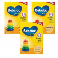 Bebelac Bebelac 3 - 500 Gr Devam Sütü X 3 Adet (1500 Gr) (SKT'li)