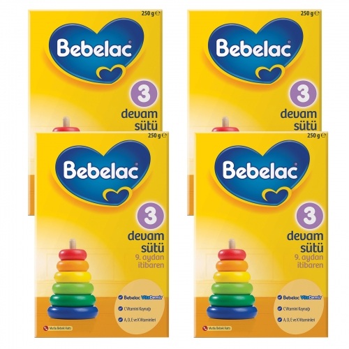 Bebelac Bebelac 3 - 250 Gr Devam Sütü X 4 Adet (1000 Gr) (SKT'li)