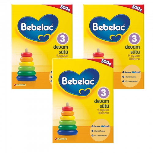 Bebelac Bebelac 3 - 500 Gr Devam Sütü X 3 Adet (1500 Gr) (SKT'li)