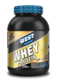 West West Whey Protein Tozu 2300 Gr 63 Servis - Muz Aromalı