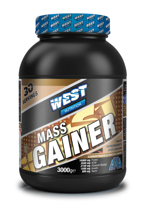 West West Mass Gainer 3000 Gr Karbonhidrat Tozu 30 Servis - Çikolata Aromalı